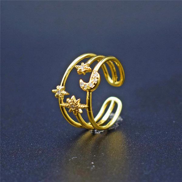 wedding rings delicate simple multiturn layer opening ring rhinestone cubic zirconia star moon adjustable for women girls party jewelry, Slivery;golden
wedding rings delicate simple multiturn layer opening ring rhinestone cubic zirconia star moon adjustable for women girls party jewelry, Slivery;golden