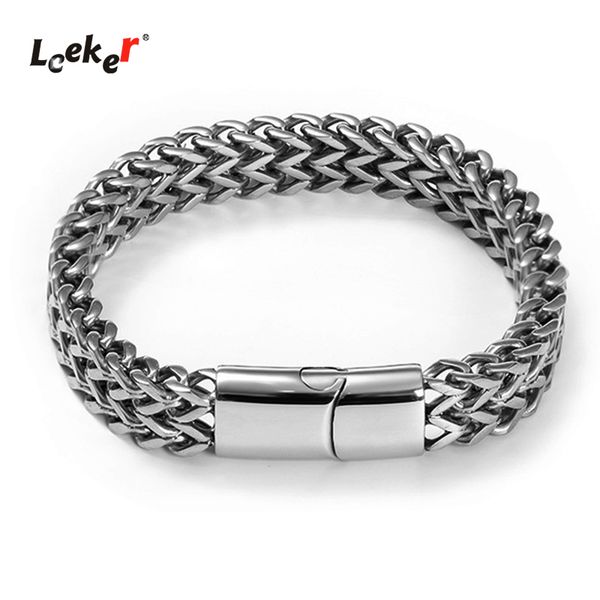 leeker fashion stainless steel bracelet braided punk rock bangles cuba for men bracelets couple jewelry 171 lk1, Black
leeker fashion stainless steel bracelet braided punk rock bangles cuba for men bracelets couple jewelry 171 lk1, Black