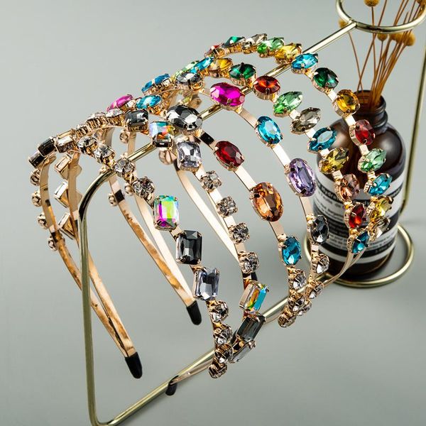 double rows rhinestone hairbands exquisite full drill za 2020 headbands gold metal women slender hair band for party, Silver
double rows rhinestone hairbands exquisite full drill za 2020 headbands gold metal women slender hair band for party, Silver