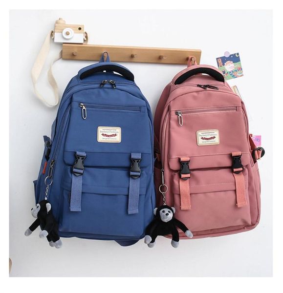 backpack fashion college style with pendant large school shoulder bag travel laptop
backpack fashion college style with pendant large school shoulder bag travel laptop