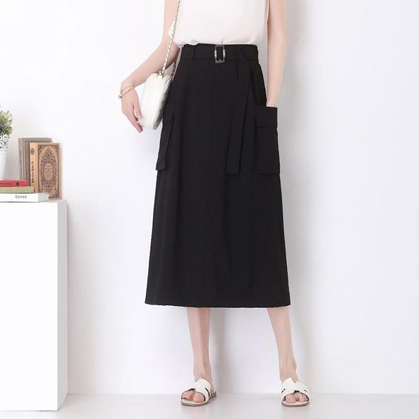 summer arrival elastic high waist slim simple black all-match big pocket casual women a-line long skirt skirts
summer arrival elastic high waist slim simple black all-match big pocket casual women a-line long skirt skirts