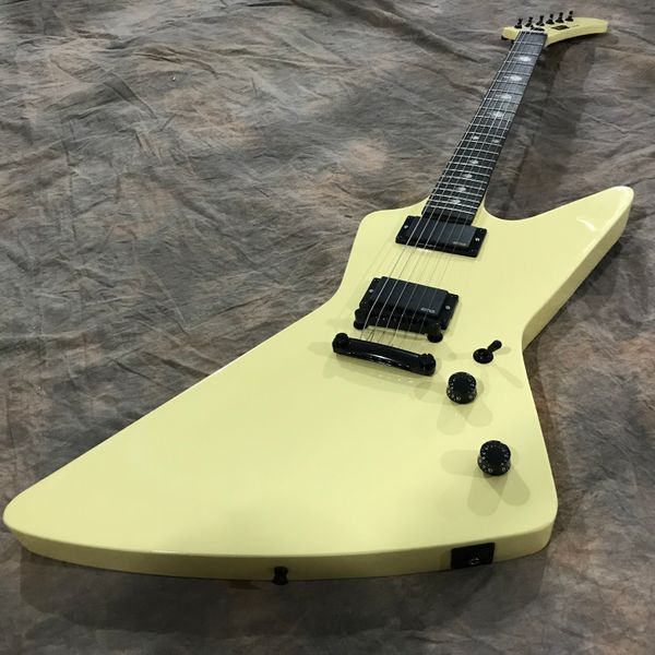mx 220 metallic james hetfield cream yellow explorer electric guitar eet fuk inlay, rosewood fingerboard, china emg pickups, black hardware
mx 220 metallic james hetfield cream yellow explorer electric guitar eet fuk inlay, rosewood fingerboard, china emg pickups, black hardware