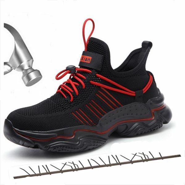 boots men retro sneakers toe cap work safety boot comfort anti-puncture shoes indestructible, Black
boots men retro sneakers toe cap work safety boot comfort anti-puncture shoes indestructible, Black