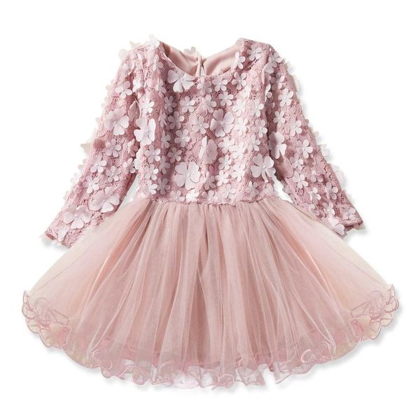 girl's dresses lace flower princess dress 2021 spring girl winter long sleeve three-dimensional petals pompon net yarn girls clothes, Red;yellow
girl's dresses lace flower princess dress 2021 spring girl winter long sleeve three-dimensional petals pompon net yarn girls clothes, Red;yellow