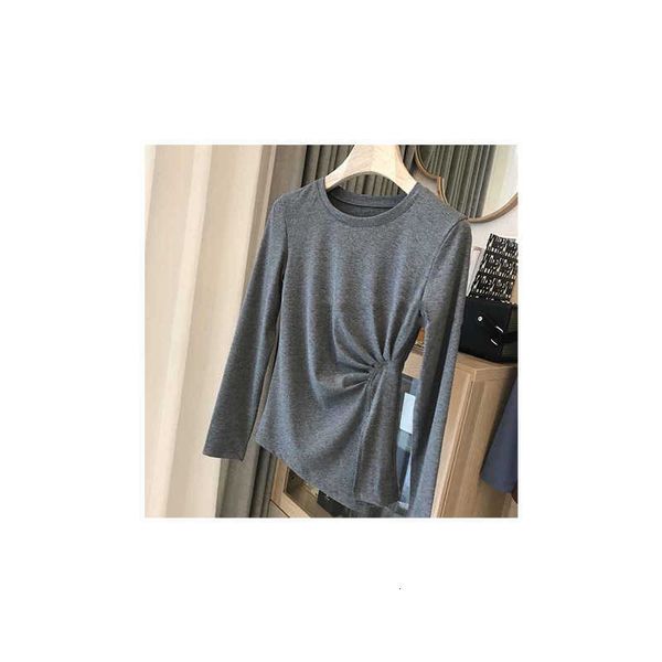 women's sweaters thread cotton draped side waist pleated long sleeve t-shirt korean solid color waist closing thin bottomed shirt, White;black
women's sweaters thread cotton draped side waist pleated long sleeve t-shirt korean solid color waist closing thin bottomed shirt, White;black