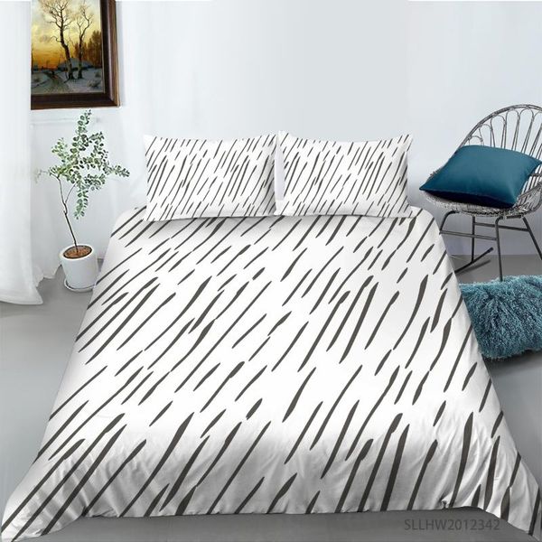 bedding sets fashion set black white twill full king sizes duvet cover bed with pillowcase home linens
bedding sets fashion set black white twill full king sizes duvet cover bed with pillowcase home linens