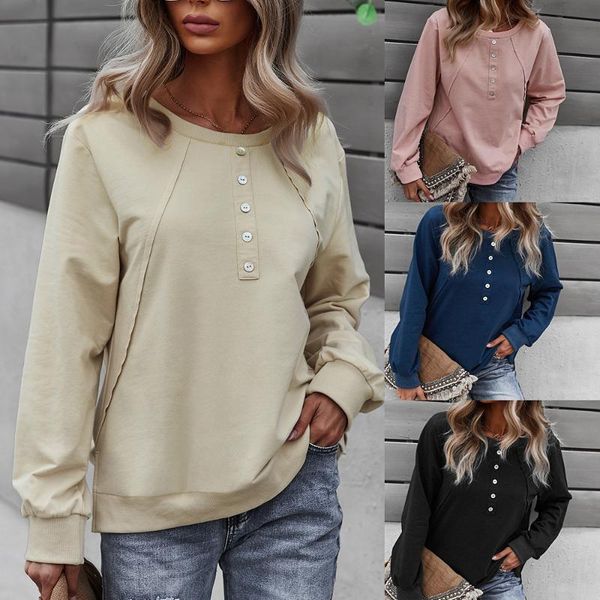 women's hoodies & sweatshirts women pink casual autumn sweatshirt solid color long sleeve fashion button pullover office ladies regular, Black
women's hoodies & sweatshirts women pink casual autumn sweatshirt solid color long sleeve fashion button pullover office ladies regular, Black