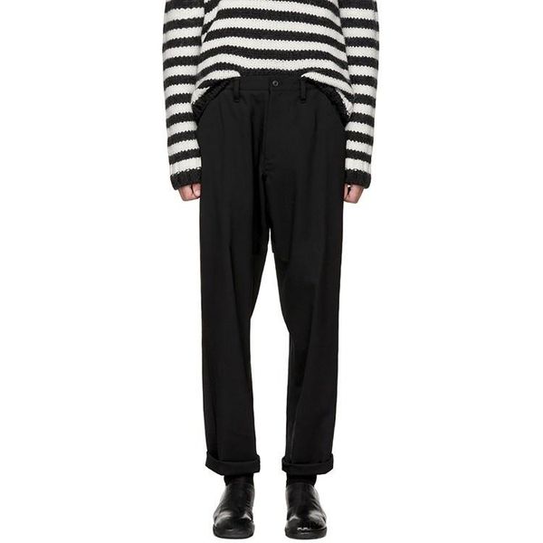 men's pants casual black youth fashion trend men