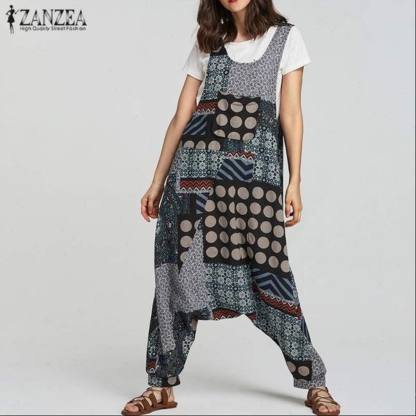 vintage linen womens romper pants cargo jumpsuits zanzea plus size rompers ethnic woman print overalls baggy combinaison femme, Black;white
vintage linen womens romper pants cargo jumpsuits zanzea plus size rompers ethnic woman print overalls baggy combinaison femme, Black;white