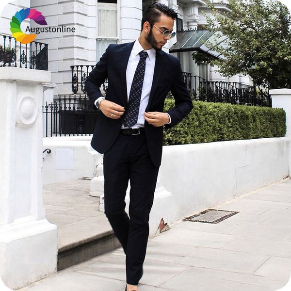 men's suits & blazers latest coat pant designs black men for business slim fit terno masculino custom made costume homme 2 piece j, White;black
men's suits & blazers latest coat pant designs black men for business slim fit terno masculino custom made costume homme 2 piece j, White;black