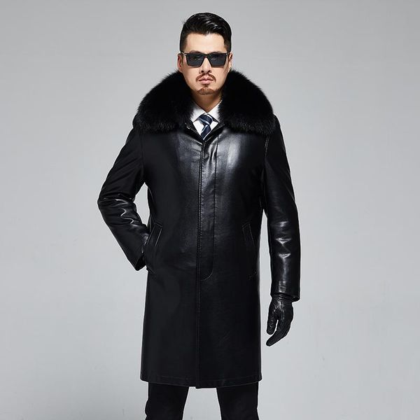 men's trench coats 1919 fashion winter clothing leather fur overcoat real collar long rex mens coat, Tan;black
men's trench coats 1919 fashion winter clothing leather fur overcoat real collar long rex mens coat, Tan;black