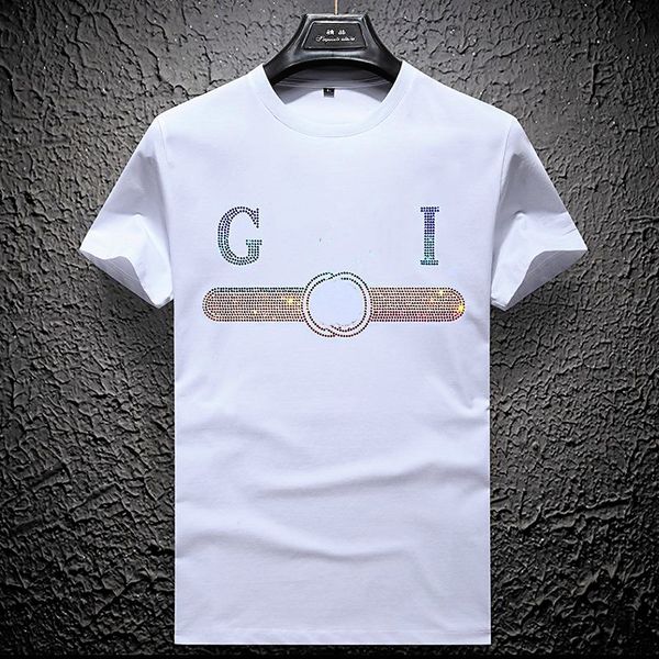 t shirts men's designer summer t-shirt men' short-sleeved mercerized cotton tide brand letters drilling fashion self-cultivation, White;black
t shirts men's designer summer t-shirt men' short-sleeved mercerized cotton tide brand letters drilling fashion self-cultivation, White;black