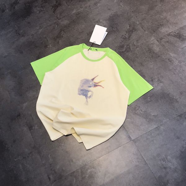 high version we star same college style korean contrast color little monster women's t-shirt pullover short sleeve 07123, White
high version we star same college style korean contrast color little monster women's t-shirt pullover short sleeve 07123, White