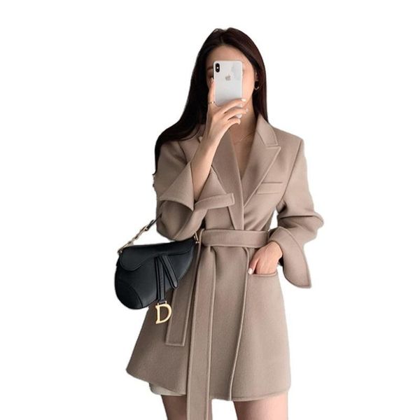 women's wool & blends plus size cashmere coat autumn winter coats 2021 european style women long single-breasted hairy female jacket, Black
women's wool & blends plus size cashmere coat autumn winter coats 2021 european style women long single-breasted hairy female jacket, Black