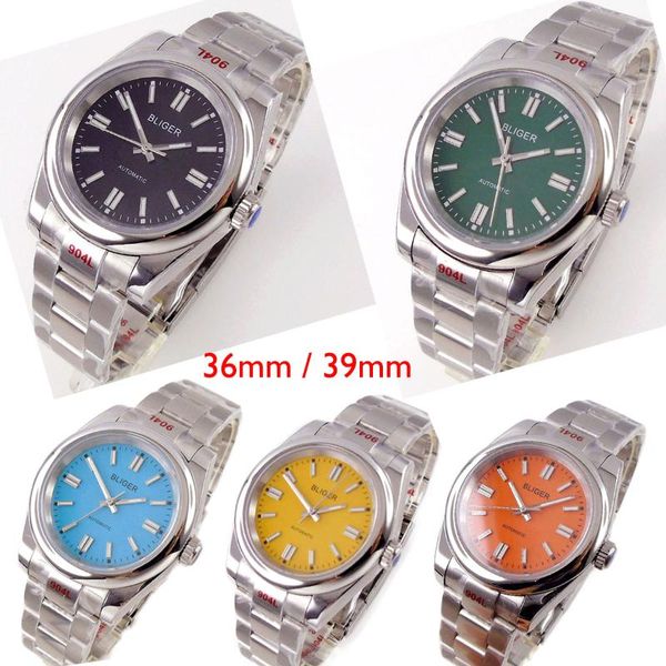 wristwatches bliger 36mm/39mm green/blue/ automatic men watch polish bezel miyota 8215 brushed oyster band batons hand business wristwatch, Slivery;brown
wristwatches bliger 36mm/39mm green/blue/ automatic men watch polish bezel miyota 8215 brushed oyster band batons hand business wristwatch, Slivery;brown