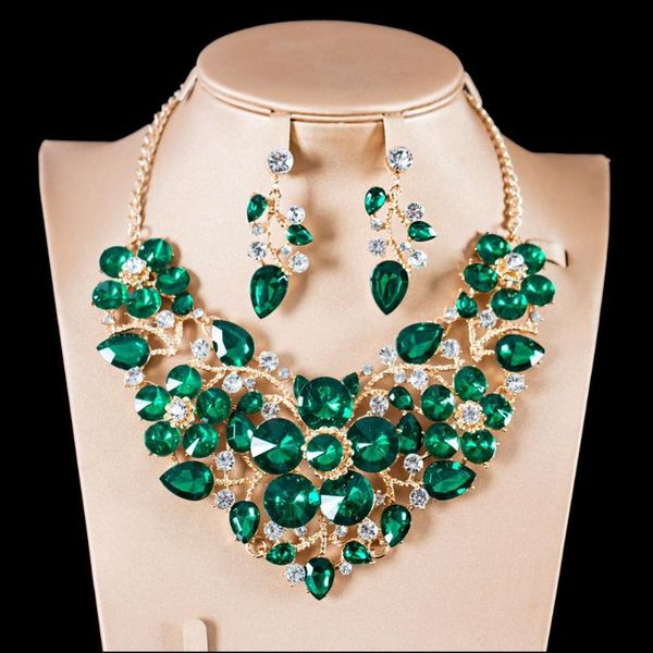earrings & necklace alloy crystal boutique european and american fashion luxury bridal banquet jewelry set, Silver
earrings & necklace alloy crystal boutique european and american fashion luxury bridal banquet jewelry set, Silver