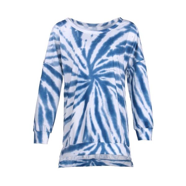 women's t-shirt women tie-dye pullover, long sleeve round neck sweater autumn and winter sweatshirt, White
women's t-shirt women tie-dye pullover, long sleeve round neck sweater autumn and winter sweatshirt, White
