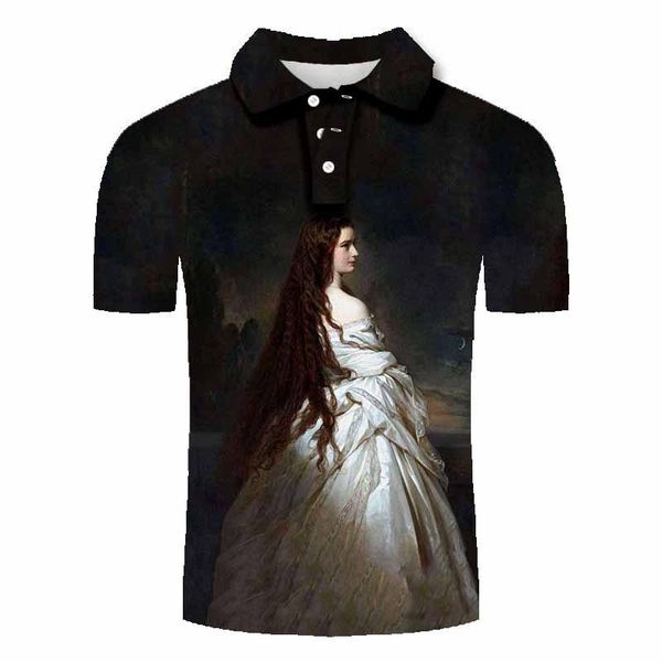 men's polos summer shirt short sleeve world famous painting 3d printing slim, White;black
men's polos summer shirt short sleeve world famous painting 3d printing slim, White;black