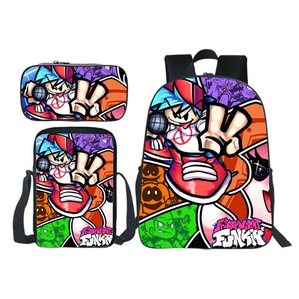 backpack game friday night funkin 3pcs set pencil case shoulder bag boy girl music bookbag kids back to school gift
backpack game friday night funkin 3pcs set pencil case shoulder bag boy girl music bookbag kids back to school gift