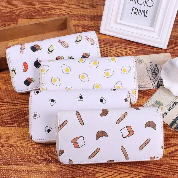 egg sushi bread flesh fish funny pattern printed long womens wallets food chowhound large capacity female purses, Red;black
egg sushi bread flesh fish funny pattern printed long womens wallets food chowhound large capacity female purses, Red;black
