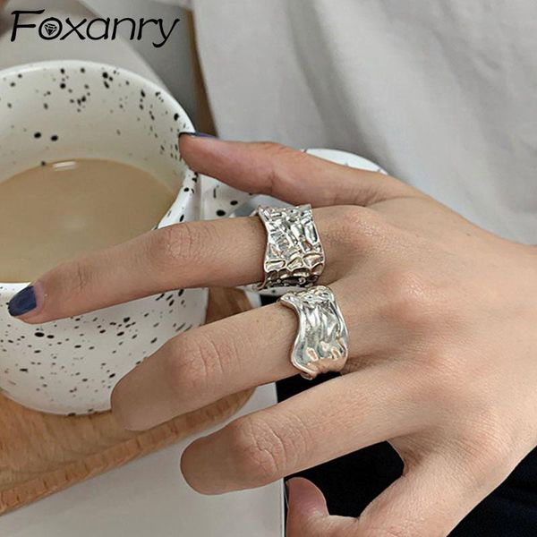 cluster rings foxanry minimalist 925 sterling silver finger irregular pattern fine jewelry creative vintage party accessories gifts, Golden;silver
cluster rings foxanry minimalist 925 sterling silver finger irregular pattern fine jewelry creative vintage party accessories gifts, Golden;silver