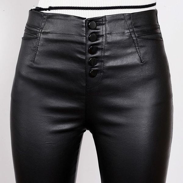 women's pants & capris stretch fleece winter leather women pu warm female pencil velvet trousers slim single-breasted 2021, Black;white
women's pants & capris stretch fleece winter leather women pu warm female pencil velvet trousers slim single-breasted 2021, Black;white