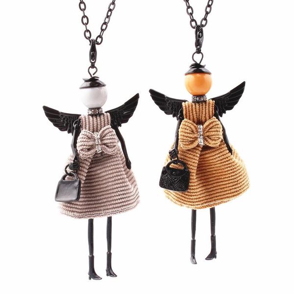 winter crystal doll wing necklace dress handmade french pendant sweater chain 2021 s girl women flower jewelry necklaces, Silver
winter crystal doll wing necklace dress handmade french pendant sweater chain 2021 s girl women flower jewelry necklaces, Silver