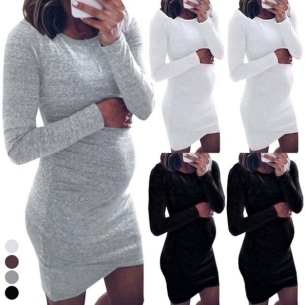 maternity dresses all match mother home clothes dress pregnancy autumn pregnant women long sleeve bodycon o-neck casual, White
maternity dresses all match mother home clothes dress pregnancy autumn pregnant women long sleeve bodycon o-neck casual, White