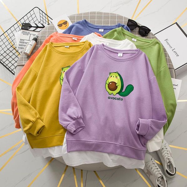 women's hoodies & sweatshirts women patchwork spring autumn fashion long sleeve cotton avocado pullover sweatshirt korean loose, Black
women's hoodies & sweatshirts women patchwork spring autumn fashion long sleeve cotton avocado pullover sweatshirt korean loose, Black
