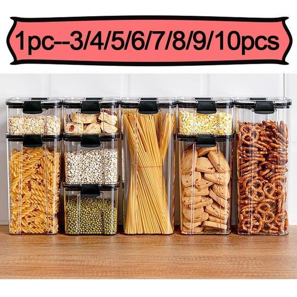 airtight storage sealed bulk container tank square kitchen household moisture proof cereals nut box bottles & jars
airtight storage sealed bulk container tank square kitchen household moisture proof cereals nut box bottles & jars