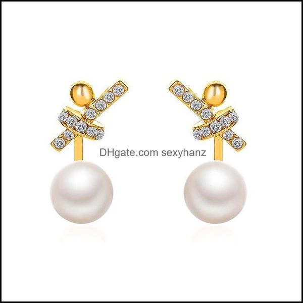 stud earrings jewelry s2539 fashion faux pearl s925 sier post rhinstone knot drop delivery 2021 yhfz7, Golden;silver
stud earrings jewelry s2539 fashion faux pearl s925 sier post rhinstone knot drop delivery 2021 yhfz7, Golden;silver