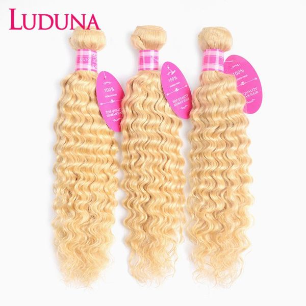human hair bulks luduna deep wave 613 blonde weave bundles brazilian 3 100% remy extension, Black
human hair bulks luduna deep wave 613 blonde weave bundles brazilian 3 100% remy extension, Black