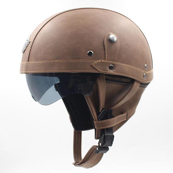 motorcycle helmets vintage pu leather helmet open face dot approved half retro moto casco capacete motociclistas
motorcycle helmets vintage pu leather helmet open face dot approved half retro moto casco capacete motociclistas