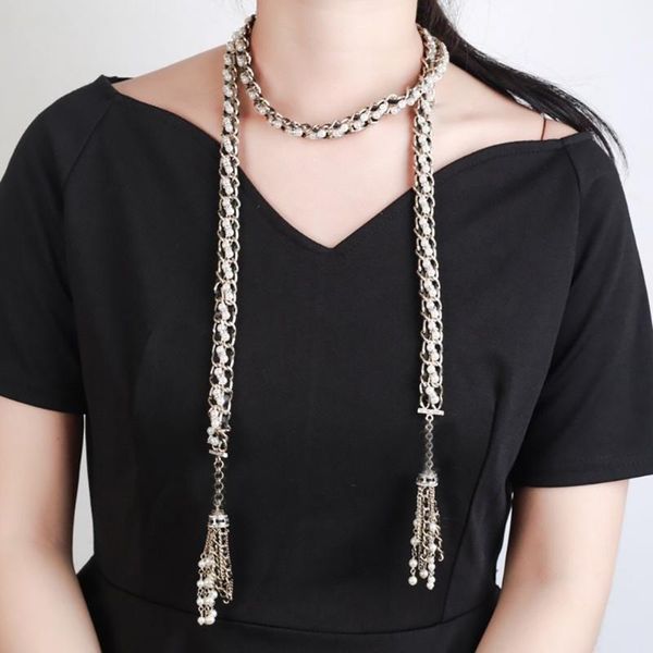 chains fashion for women vintage thick chain long belt gold color white black leather party fine gorgeous skirt, Silver
chains fashion for women vintage thick chain long belt gold color white black leather party fine gorgeous skirt, Silver