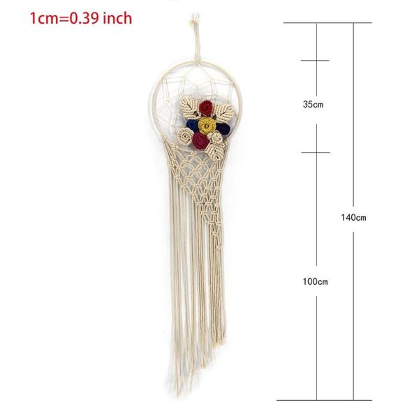 tapestries boho macrame wall hanging tapestry flower woven modern bohemian home decoration h056