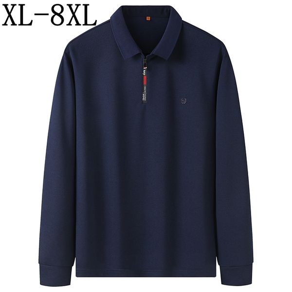 men's polos loose long sleeve polo, casual wear, size 8xl, 7xl, 6xl, in autumn 2021, White;black
men's polos loose long sleeve polo, casual wear, size 8xl, 7xl, 6xl, in autumn 2021, White;black