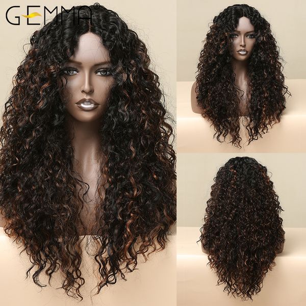 long kinky curly lace front synthetic wigs for afro women black mixed brown cosplay party natural middle part lace wig
long kinky curly lace front synthetic wigs for afro women black mixed brown cosplay party natural middle part lace wig