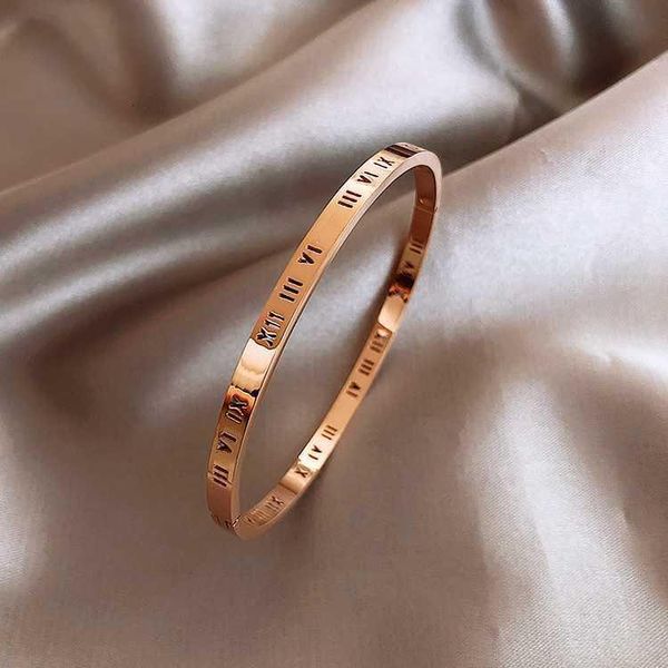 titanium steel bracelet female roman numeral simple fashion versatile personality fashion fashion bracelet men's and women's same, Black
titanium steel bracelet female roman numeral simple fashion versatile personality fashion fashion bracelet men's and women's same, Black