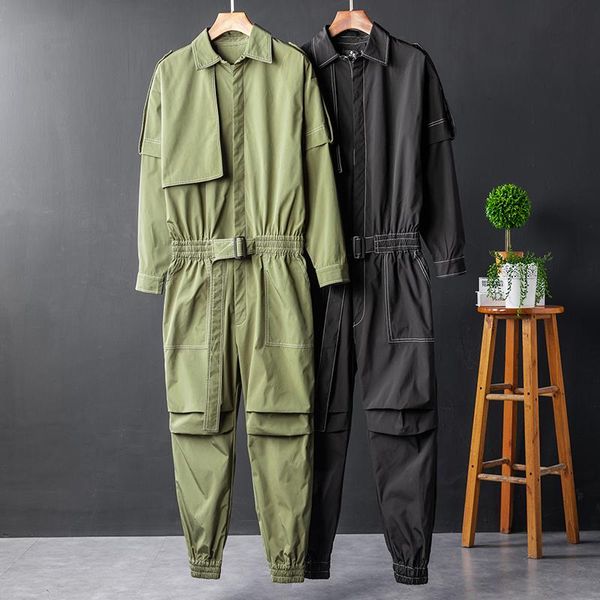 men's hip-hop safari style long sleeve overalls casual black green full length trousers pants
men's hip-hop safari style long sleeve overalls casual black green full length trousers pants