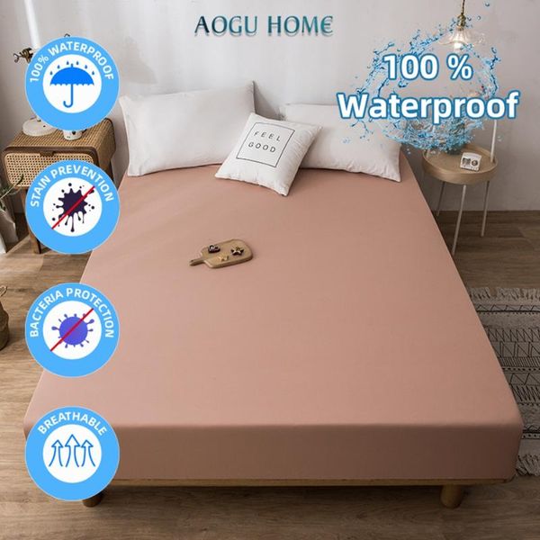 sheets & sets aoguhome 1pc waterproof bed fitted sheet antifouling mattress protective cover solid color single twin queen king no case
sheets & sets aoguhome 1pc waterproof bed fitted sheet antifouling mattress protective cover solid color single twin queen king no case