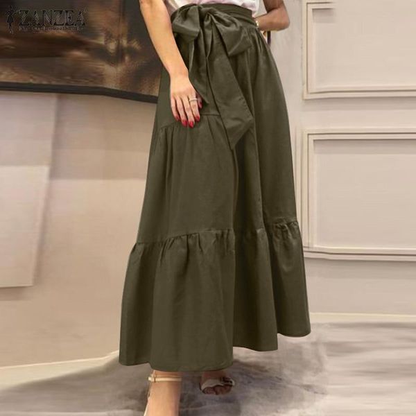 skirts zanzea women summer elegant high waist a-linen skirt jupe female bow tie long faldas saia casual solid ruffles, Black
skirts zanzea women summer elegant high waist a-linen skirt jupe female bow tie long faldas saia casual solid ruffles, Black