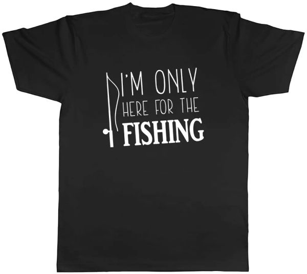 i'm only here for the fishing mens t-shirt tee, White;black
i'm only here for the fishing mens t-shirt tee, White;black