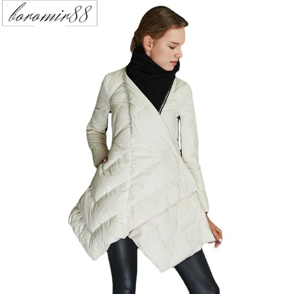 down parkas 2021 womens outwear jacket women's fashion irregular design sense splicing lamb wool winter temperament coat trend, Black
down parkas 2021 womens outwear jacket women's fashion irregular design sense splicing lamb wool winter temperament coat trend, Black
