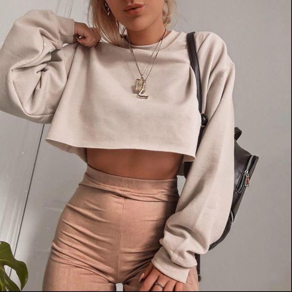 long sleeve crop spring womens sweatshirts autumn solid casual loose pullover ladies shirts camisetas, Black
long sleeve crop spring womens sweatshirts autumn solid casual loose pullover ladies shirts camisetas, Black