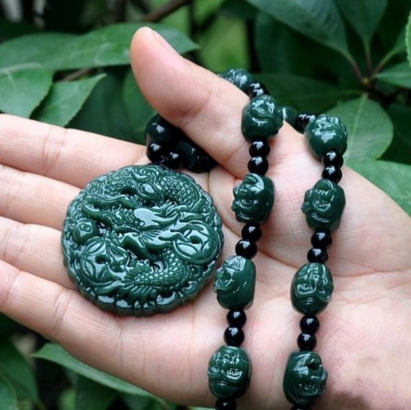 lockets xinjiang hetian jade zodiac dragon pearl 18 arhats necklace pendant play, Silver
lockets xinjiang hetian jade zodiac dragon pearl 18 arhats necklace pendant play, Silver