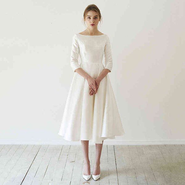luxury street style dresses satin wedding 2021 white simple one shoulder sleeve bride outdoor travel pography medium long light wedding, Black;pink
luxury street style dresses satin wedding 2021 white simple one shoulder sleeve bride outdoor travel pography medium long light wedding, Black;pink
