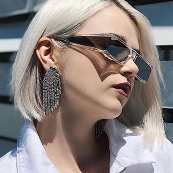 sunglasses 2021 personalized women's luxury shades for women fashion square european and american trend men vintage, White;black
sunglasses 2021 personalized women's luxury shades for women fashion square european and american trend men vintage, White;black