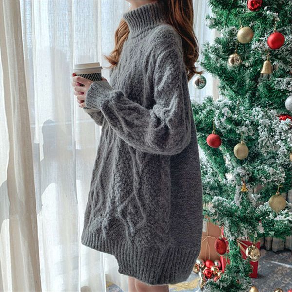 women's sweaters sweatersmedium length thick high neck twist knitted sweater women's pullover ckdv, White;black
women's sweaters sweatersmedium length thick high neck twist knitted sweater women's pullover ckdv, White;black