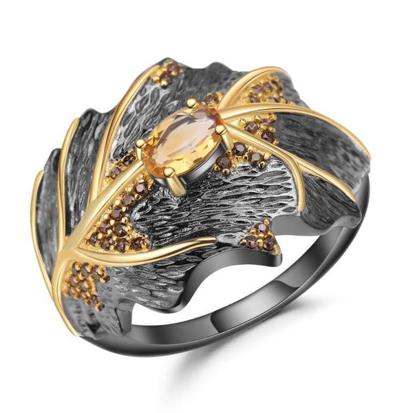 cluster rings gem's ballet nature style leaf ring 0.81ct natural citrine 925 sterling silver handmade design for women party jewelry, Golden;silver
cluster rings gem's ballet nature style leaf ring 0.81ct natural citrine 925 sterling silver handmade design for women party jewelry, Golden;silver