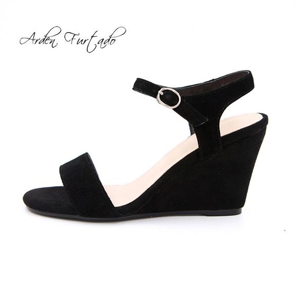 arden furtado 2021 summer high heels 8cm wedges buckle strap fashion sandals shoes for woman red casual genuine suede, Black
arden furtado 2021 summer high heels 8cm wedges buckle strap fashion sandals shoes for woman red casual genuine suede, Black